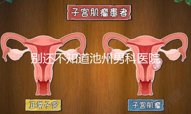 別還不知道池州男科醫(yī)院排名更新了，2024哪家好速覽