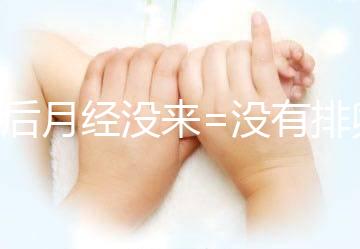產(chǎn)后月經(jīng)沒來=沒有排卵=不會懷孕？想得美！