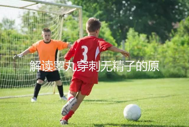 解讀睪丸穿刺無精子的原因，治愈性不大供精或是最后選擇